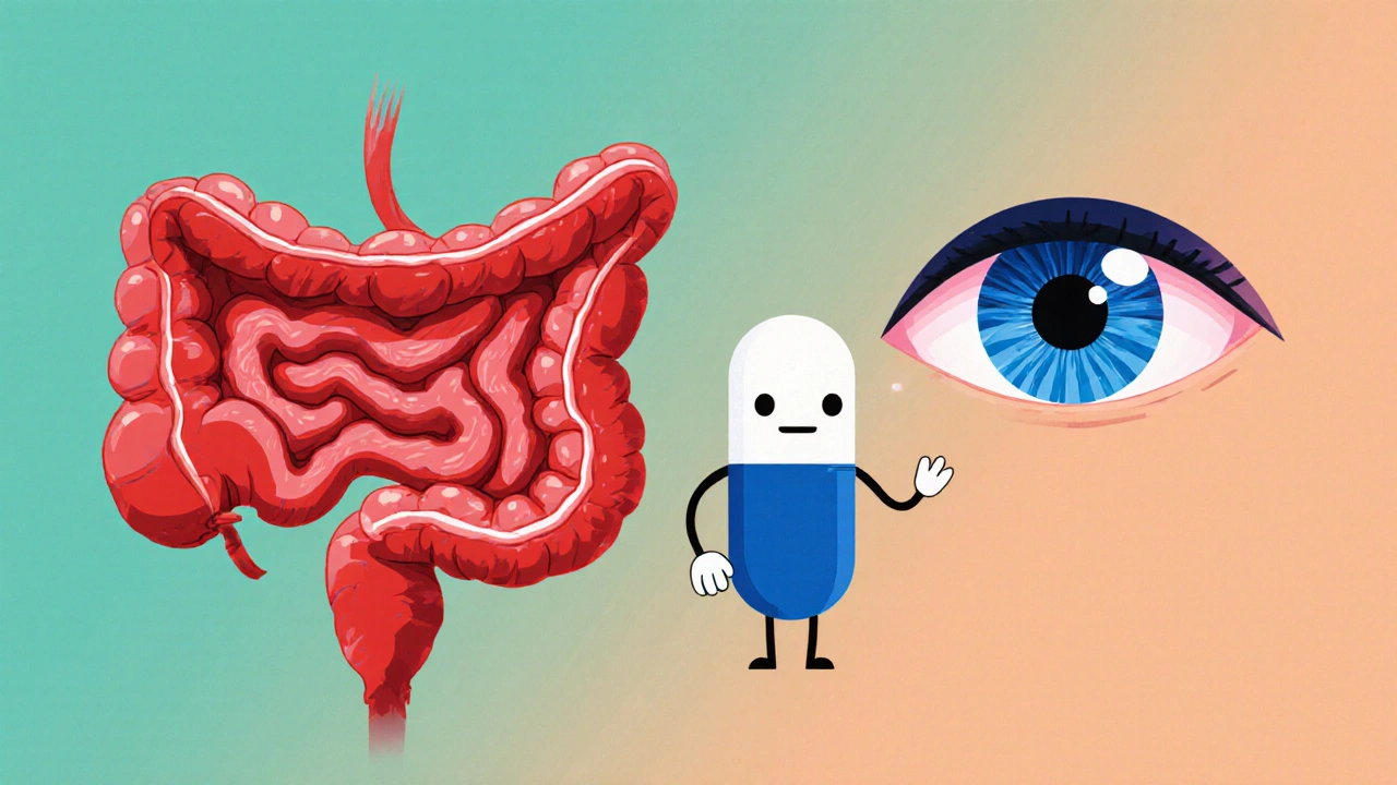 How Mesalamine Helps Manage Eye Complications in IBD Patients