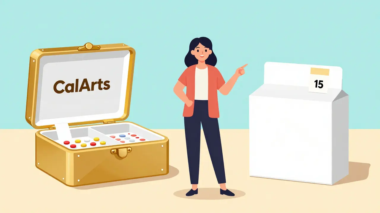 Comparison between a costly brand name and affordable generic medication.